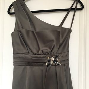 Olive off the shoulder dress